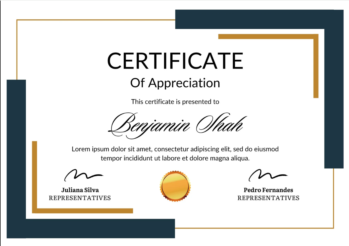 Certificate Image